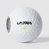 Gouden Blauwe Ster van David Kunstpanelen Golfballen (Logo)