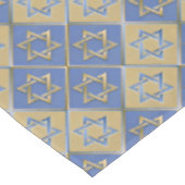 Gouden Blauwe Ster van David Kunstpanelen Tafelkleed (Gekanteld)