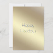 Gouden blauwe string lichten corporate Cocktail pa Kaart (Achterkant)