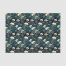 Gouden & Blauwgroen Etherische Kwallen