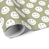 Gouden blije gezichten cadeaupapier (Rol Hoek)