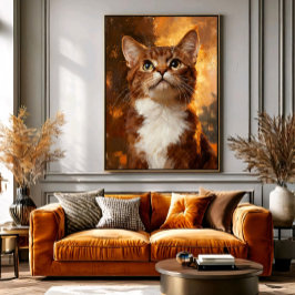 Gouden Blik Canvas Afdruk