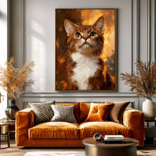 Gouden Blik Canvas Afdruk