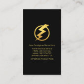 Gouden Bliksem Opvallend Thuis Visitekaartje (Achterkant)