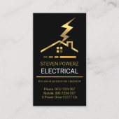 Gouden Bliksem Opvallend Thuis Visitekaartje (Voorkant)