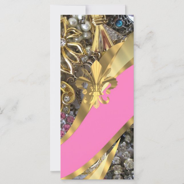 Gouden bling fleur de lys (Voorkant)