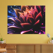 Gouden bloei in de diepten van de schemering canvas afdruk (Insitu (Woonkamer))