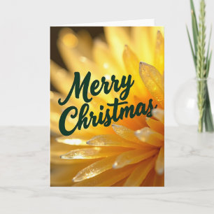 Gouden Bloei Kerstkaart Kaart