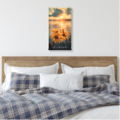 Gouden bloei : mooie zonnebloemen canvas afdruk (Insitu (Slaapkamer))