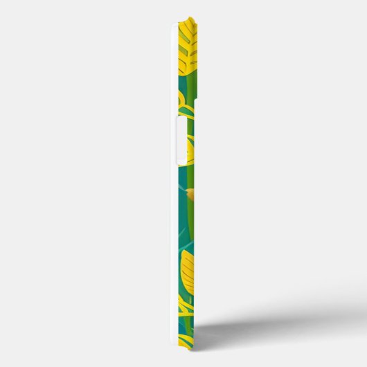 Gouden bloei op groen gebladerte Case-Mate iPhone case (Achterkant / Rechts)