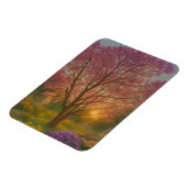 Gouden Bloei - Schilderij van Zonsondergangstuin Magneet (Linkerzijde)