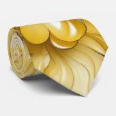 Gouden Bloeiende Halseband Stropdas (Opgerold)
