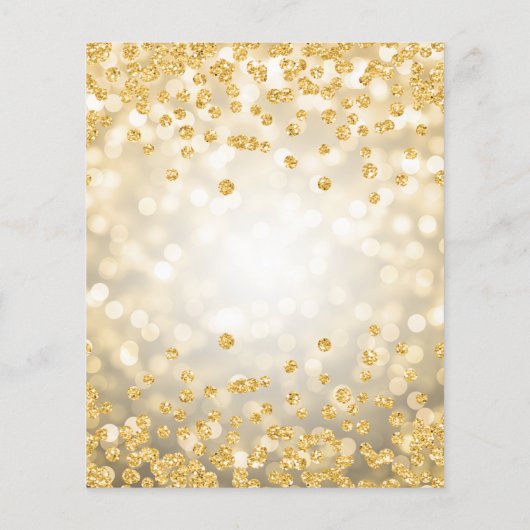 Gouden bloem 50ste verjaardag Glam lichten (Achterkant)