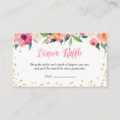 Gouden Bloem April Regen Luier Raffle Informatiekaartje (Voorkant)