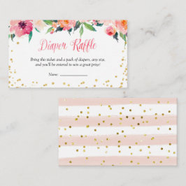 Gouden Bloem April Regen Luier Raffle Informatiekaartje