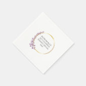 Gouden Bloem Bloemen Verjaardagsfeest Servet (Hoek)