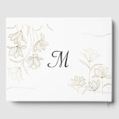 Gouden Bloem Bruidsfeest Guestbook Gastenboek (Achterkant)