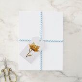 Gouden Bloem Cadeaubijlage Cadeaulabel (Met Touw)
