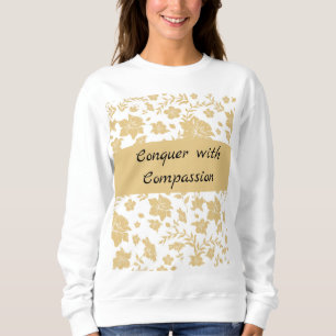 Gouden Bloem Elegant Inspirerend Trui