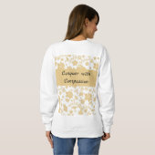 Gouden Bloem Elegant Inspirerend Trui (Achterkant volledig)