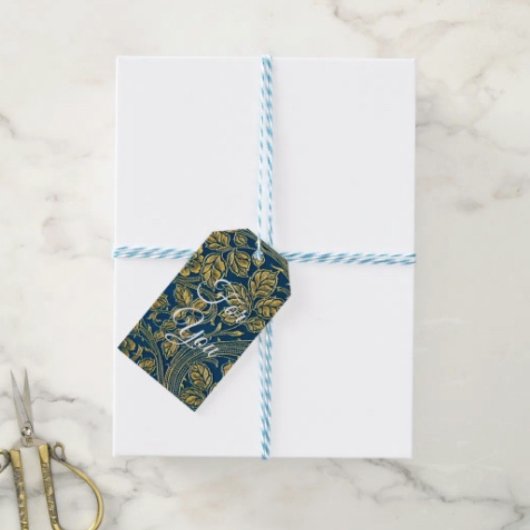 Gouden Bloem Elegantie Cadeaulabel