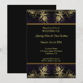 Gouden bloem en henna kaart (Voorkant / Achterkant)