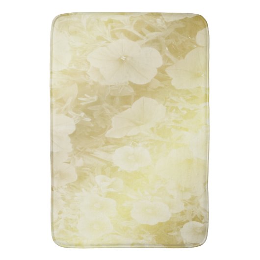 gouden bloem, fantasie, elegant, patroon, subtiel, badmat (Voorkant Verticaal)