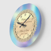 Gouden bloem, holografische 50ste verjaardag van h grote klok (Hoek)