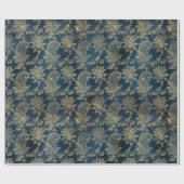 gouden bloem in hemelsnaam cadeaupapier (Vlak)