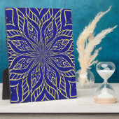 Gouden Bloem Mandala Fotoplaat (Zijkant)