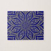 Gouden Bloem Mandala Legpuzzel (Horizontaal)