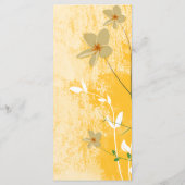 gouden bloem modern design menu (Achterkant)