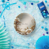 Gouden Bloem Papieren Kommen (Feest)