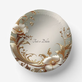 Gouden Bloem Papieren Kommen