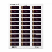 Gouden Bloem Sieraad Retouradres Label (Full Sheet)
