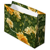 Gouden Bloem Tapijt Groot Cadeauzakje (Voorkant Gekanteld)