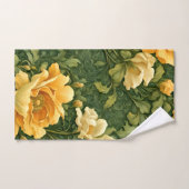 Gouden Bloem Tapijt Handdoek (Handdoek)