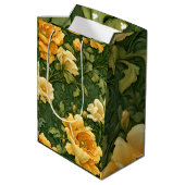 Gouden Bloem Tapijt Medium Cadeauzakje (Achterkant Gekanteld)