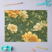 Gouden Bloem Tapijt Tissuepapier (Craft)