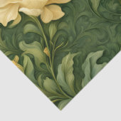 Gouden Bloem Tapijt Tissuepapier (Detail)
