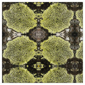 Gouden Bloem Textiel Stof (Close Up)