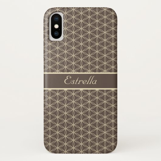 Gouden Bloem van het Leven Patroon Case-Mate iPhone Case (Achterkant)