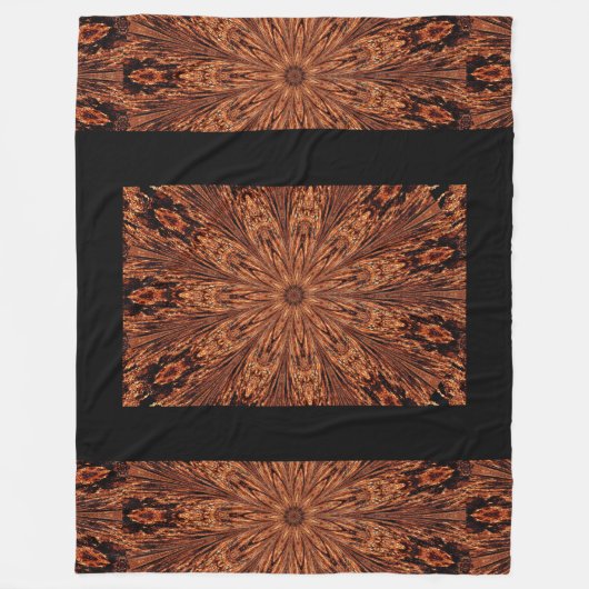 Gouden Bloem van Licht Fleece Deken (Voorkant)