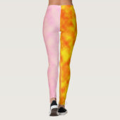 Gouden Bloemblaadje Luchtspiegeling Leggings (Achterkant)