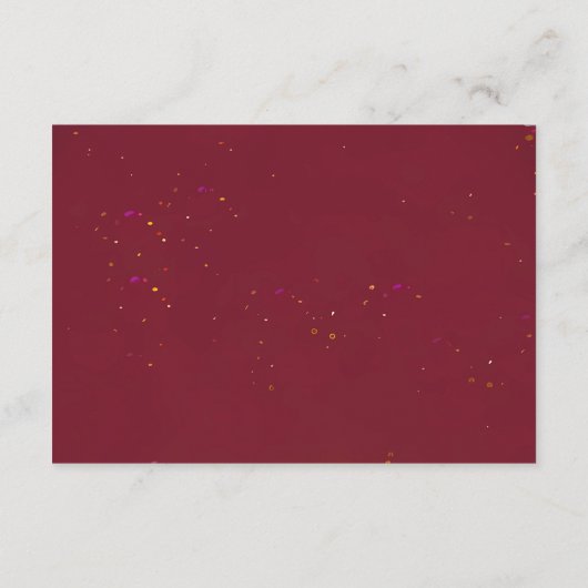 Gouden bloemblaadjes: een dag van liefde en vreugd informatiekaartje (Achterkant)