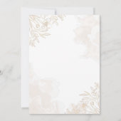 Gouden bloemblaadjes Islamitische Aqiqa Aqeeqa Bab Kaart (Achterkant)