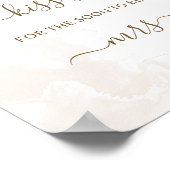 Gouden bloemblaadjes rand hoeveel kussen spel poster (Hoek)