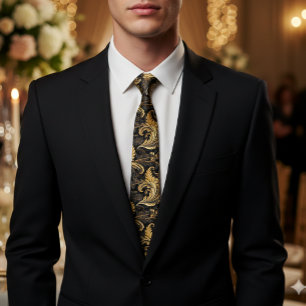  gouden bloemblaadjes stropdas