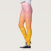 Gouden Bloemblad Luchtspiegeling Leggings (Links)