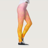 Gouden Bloemblad Luchtspiegeling Leggings (Rechts)